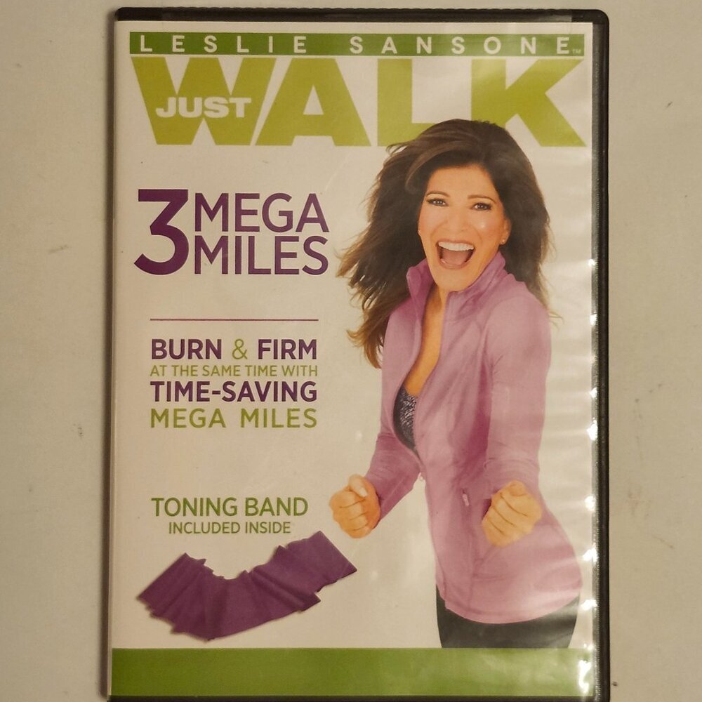 LESLIE SANSONE 3 MEGA MILES DVD Open Case No Band